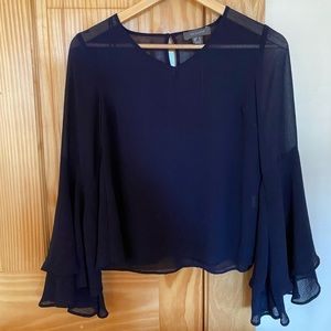 Primark Sheer Balloon Sleeve Blouse